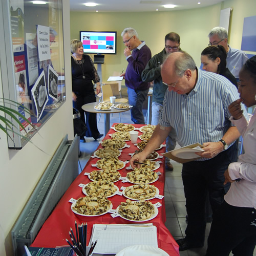 Mince pie taste testing