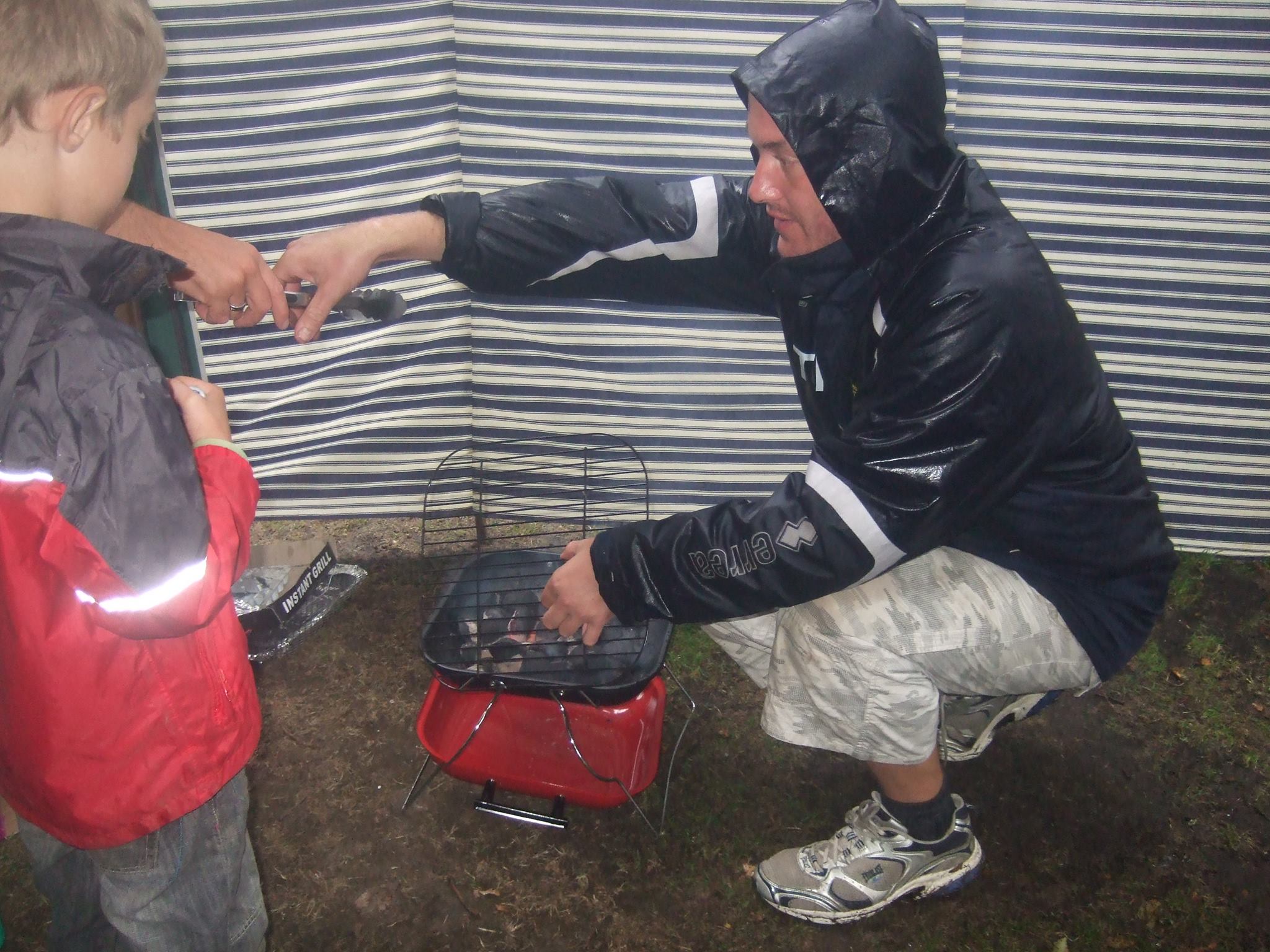 bbq in the rain