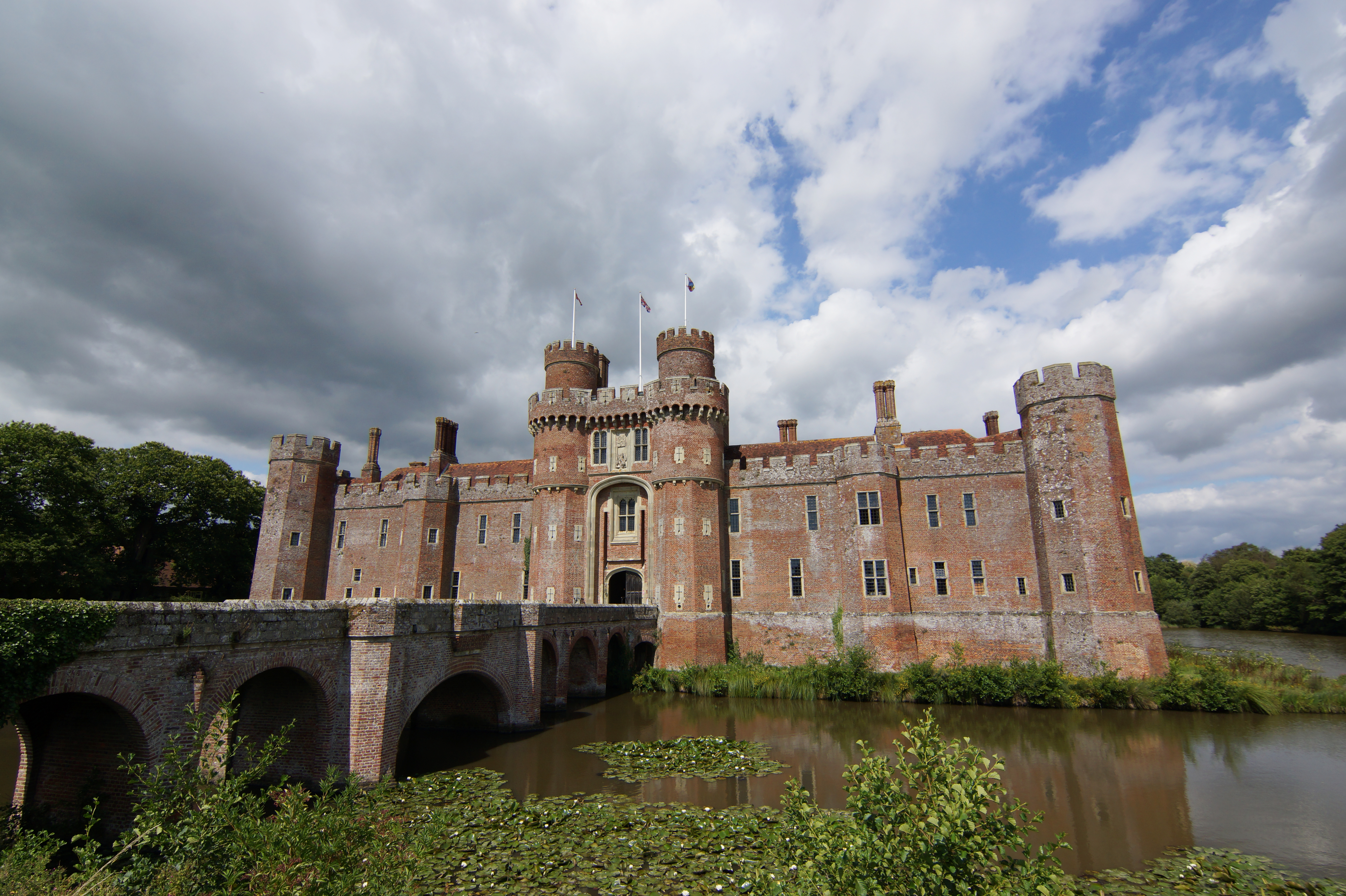 Herstmonceux Castle, Hailsham, East Sussex, England, UK