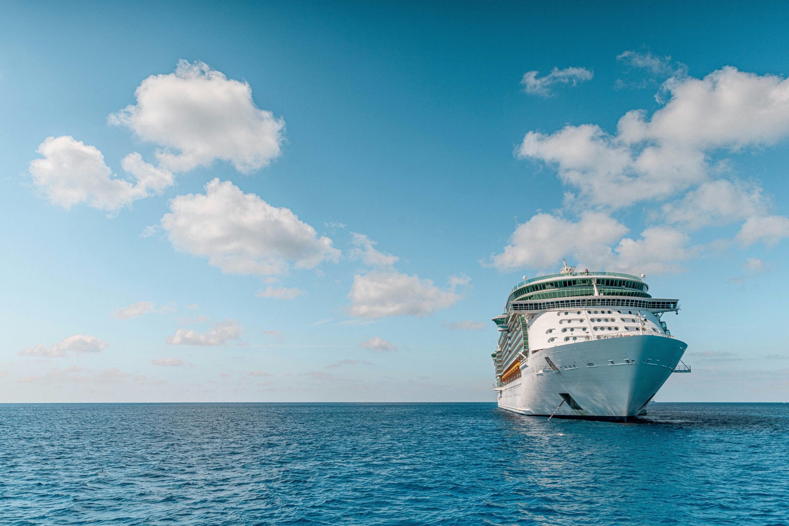 large cruise ship at sea 