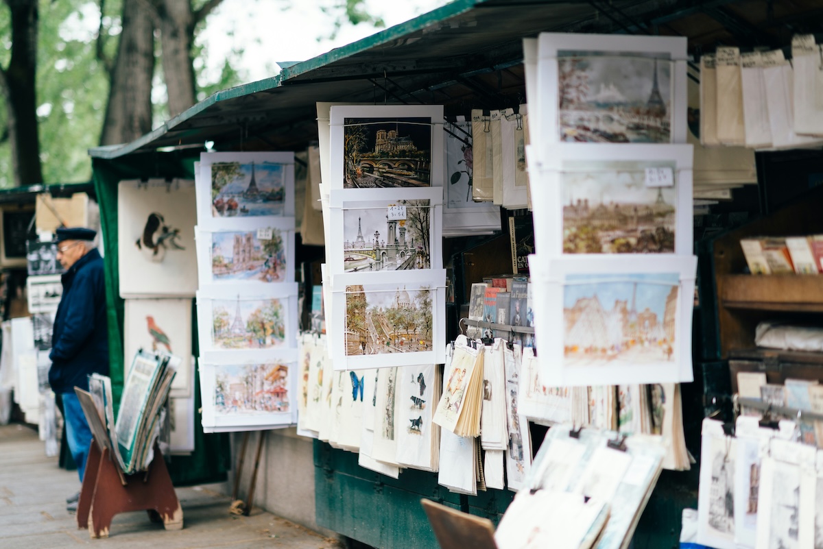 Art street market in Paris